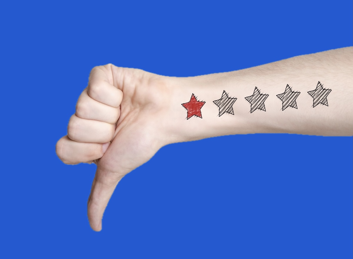 Thumbs down, bad reviews, dead, last, restaurants